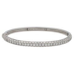 Vintage Tiffany & Co. ‘Etoile’ Diamond Hinged Bangle Set in Platinum