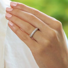 Vintage Tiffany & Co. Etoile Diamond Three-Row Eternity Band in Platinum