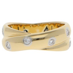Vintage Tiffany & Co. Etoile Diamond Twist Ring in Yellow Gold