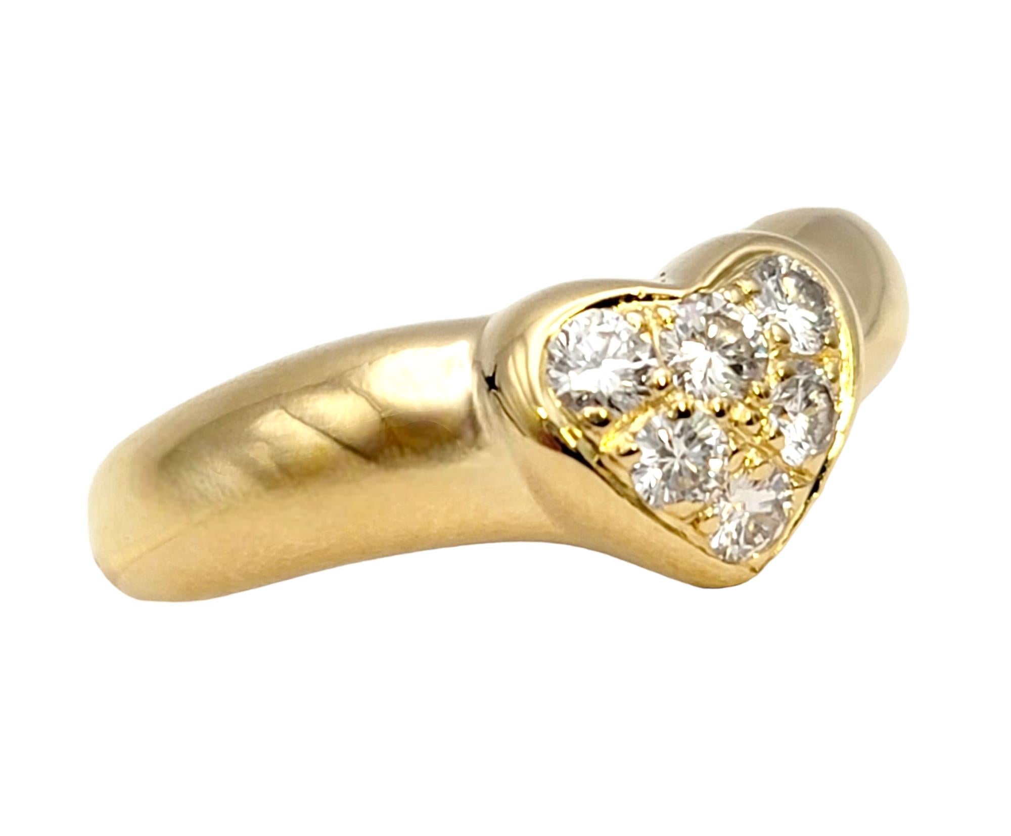 Ring size: 3.5

This lovely retired Etoile diamond band ring by Tiffany & Co. absolutely shines on the finger. Founded in 1837 in New York City, Tiffany & Co. is one of the world's most storied luxury design houses recognized globally for its
