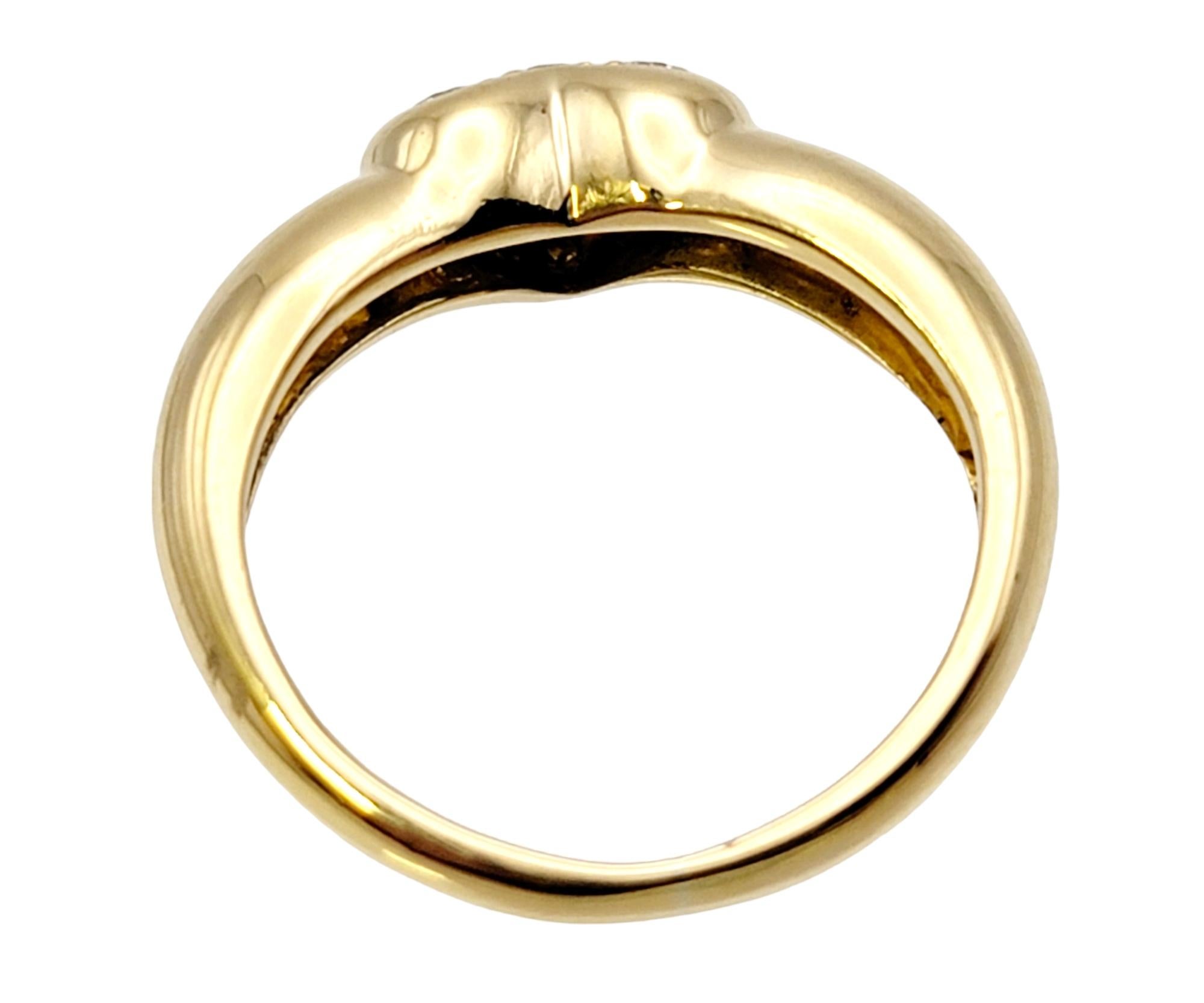 Weinlese Tiffany & Co. Gelbgoldring mit rundem Brillant-Diamant-Herz von Etoile im Angebot 3