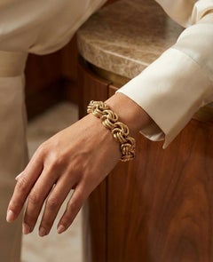 Vintage Tiffany & Co. Fancy Knot Link Bracelet 18K Yellow Gold 1970s–1980s