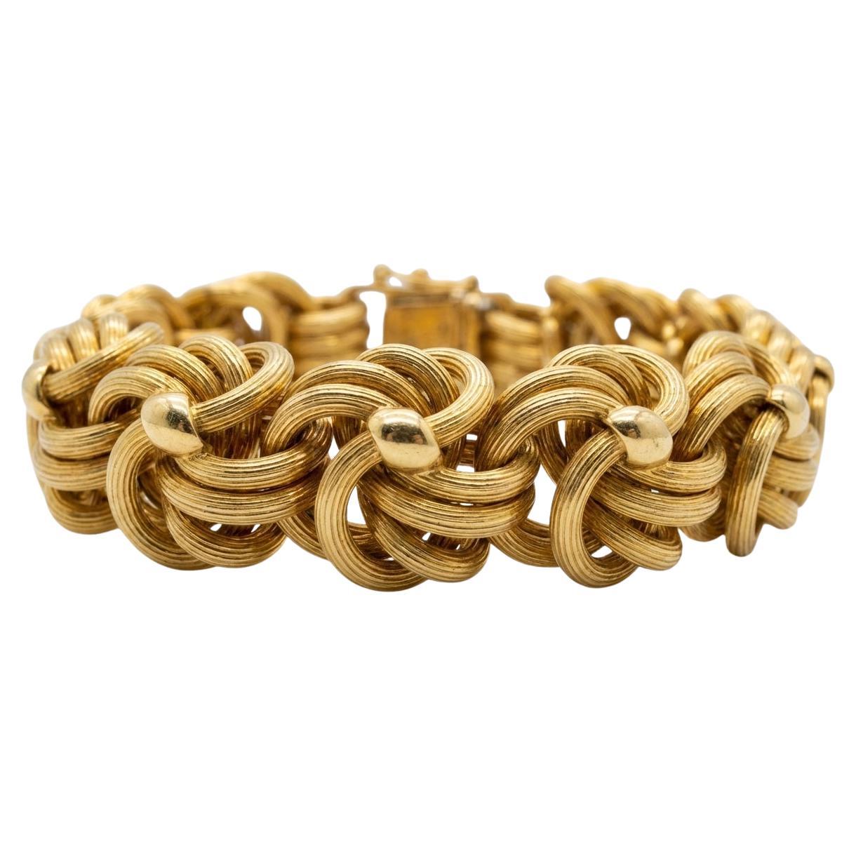 Vintage Tiffany and Co. Twisted Rope Bracelet Set in 18k Yellow