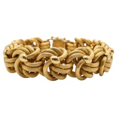 Vintage Tiffany & Co. Fancy Knot Link Bracelet 18K Yellow Gold 1970s–1980s