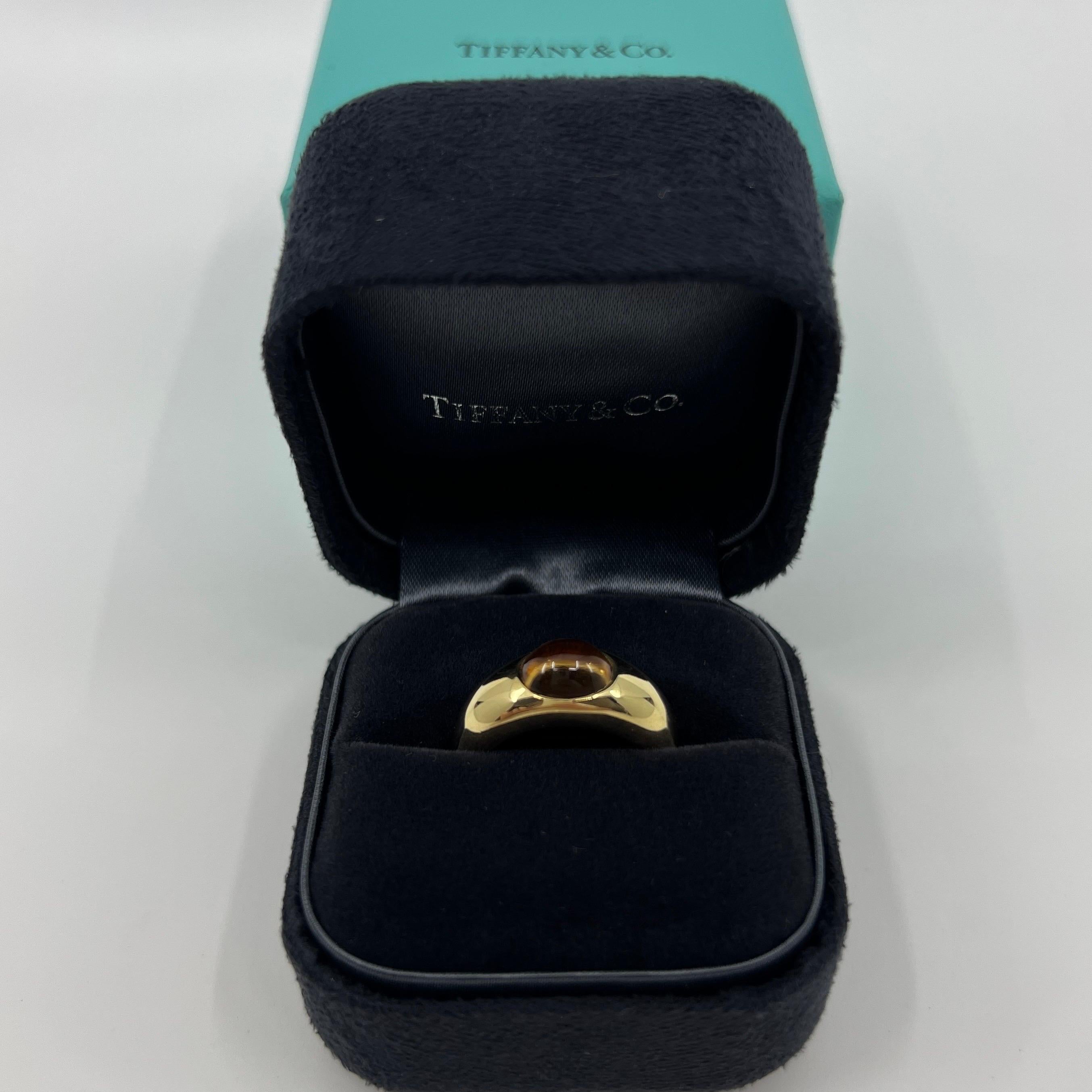 Tiffany & Co. 18 Karat Gelb-Gelbgold-Kuppelring mit feinem orangefarbenem Citrin 4