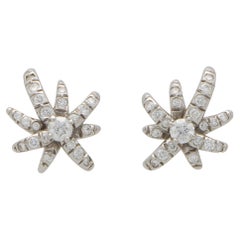 Vintage Tiffany & Co. Fireworks Diamond Stud Earrings