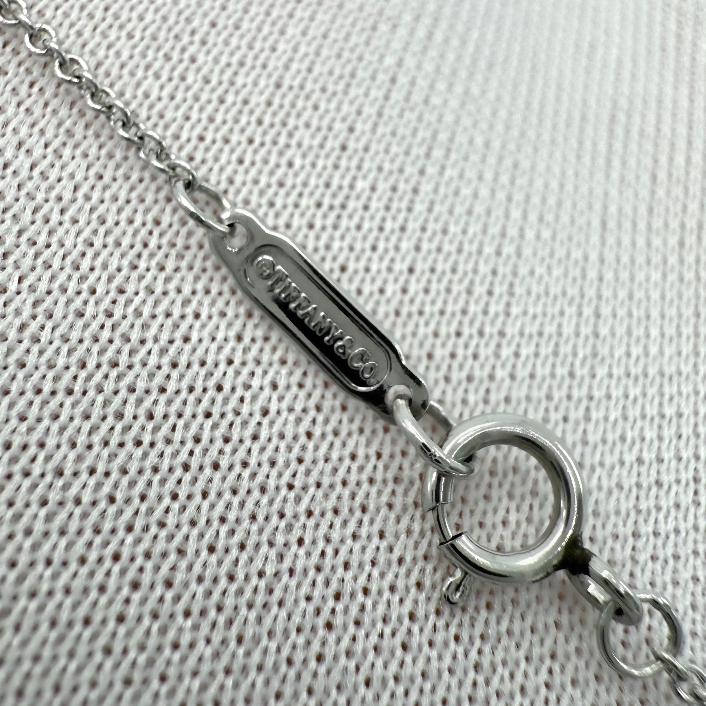 Vintage Tiffany & Co. Flower Garden Round Cut Diamond Platinum Pendant Necklace 2