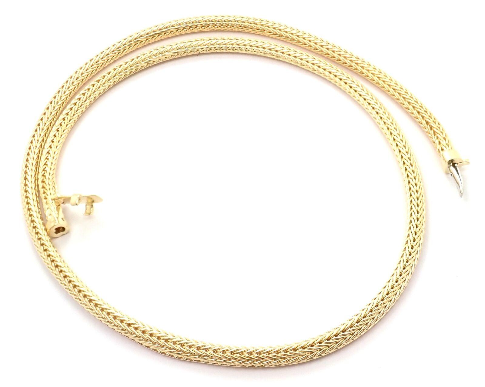 Tiffany & Co. Collier vintage en or jaune à maillons en forme de queue de renard Unisexe en vente