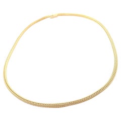 Vintage Tiffany & Co Foxtail Link Yellow Gold Chain Necklace