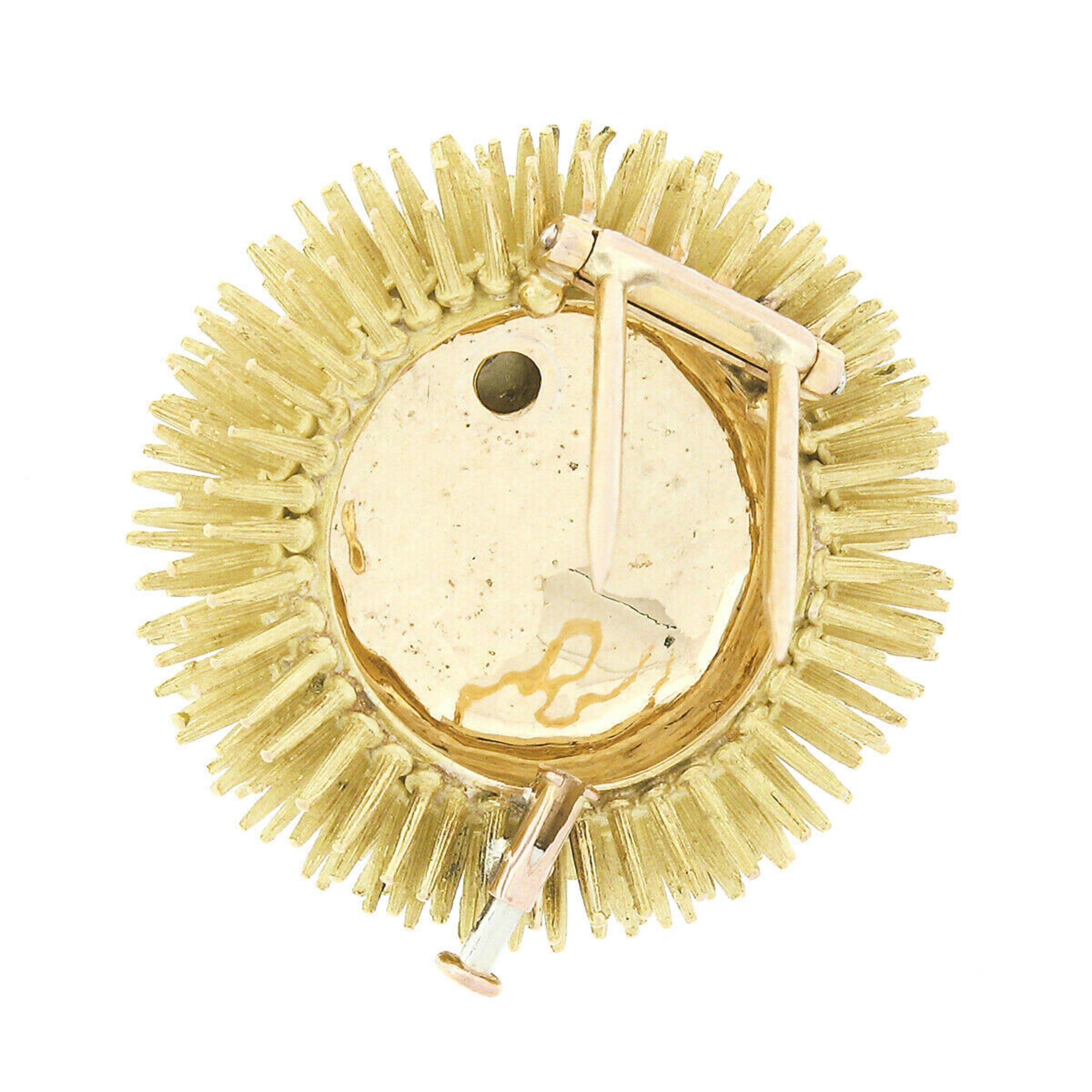 Vintage Tiffany & Co. French 18k Gold Diamond Starfish on Sea Urchin Pin Brooch 1