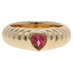 Vintage Tiffany & Co. Anillo de Turmalina Rosa Amistad