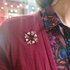 Vintage Tiffany & Co. Gem Set Pearl and Gold Pendant Brooch, circa 1937