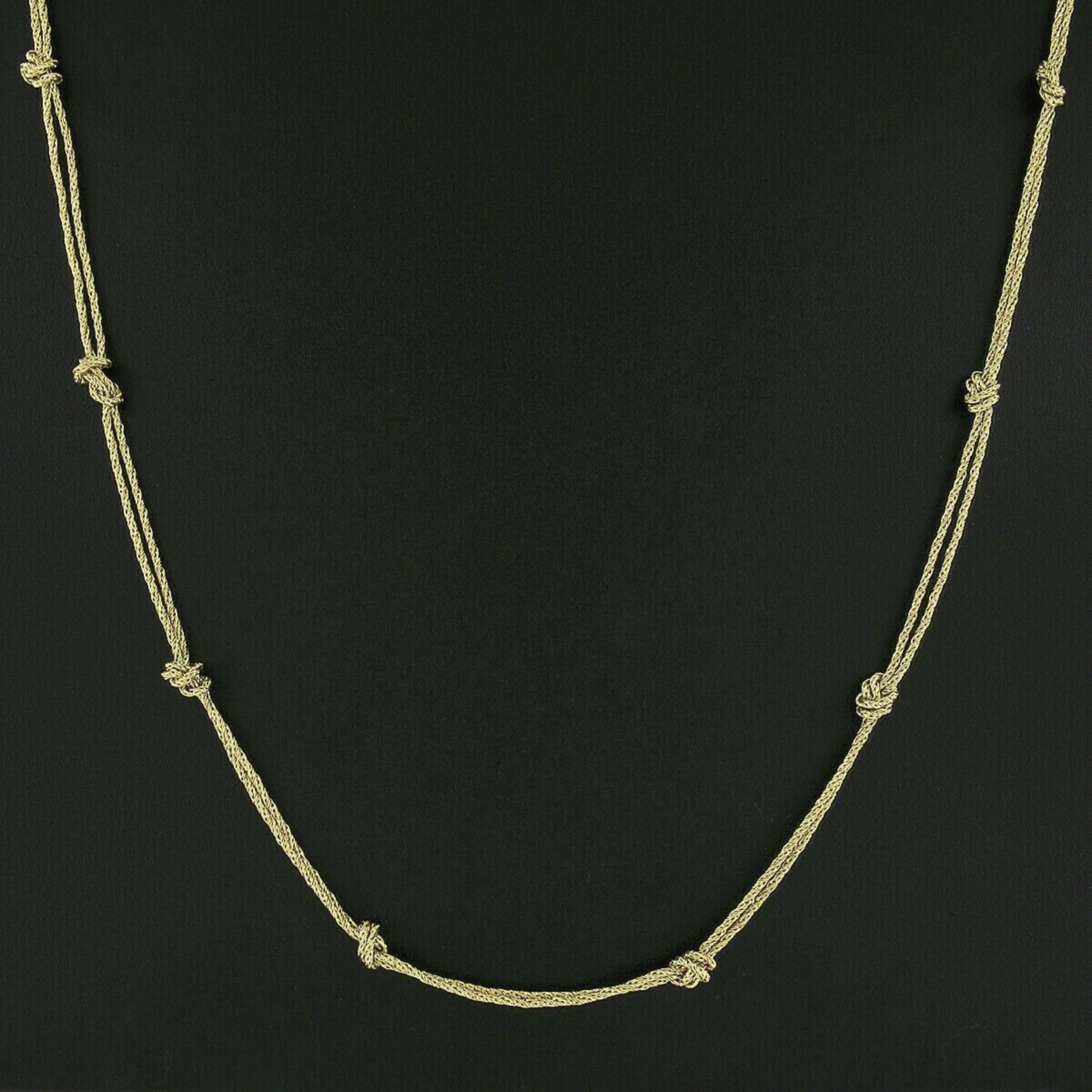 gold knot chain necklace