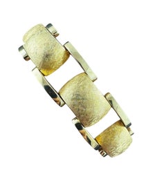 Weinlese Tiffany & Co. Deutschland 14K Gelbgold Chunky Link-Armband #21619