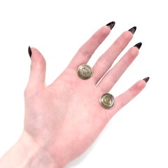 Vintage Tiffany & Co. Gilt Sterling Silver CBS Broadcasting Eye Logo Cufflinks