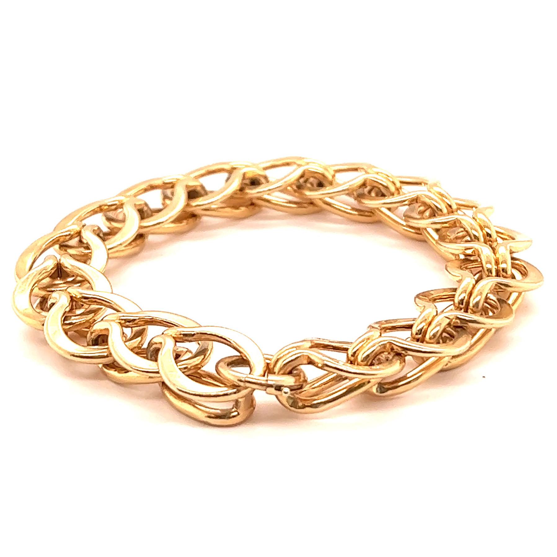 Vintage Tiffany & Co. 14 Karat Gold Bracelet In Excellent Condition In Beverly Hills, CA