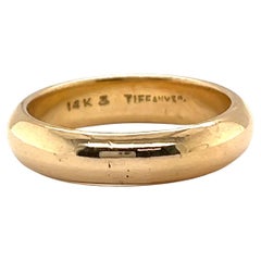 Vintage Tiffany & Co. Gold Comfort Fit Band