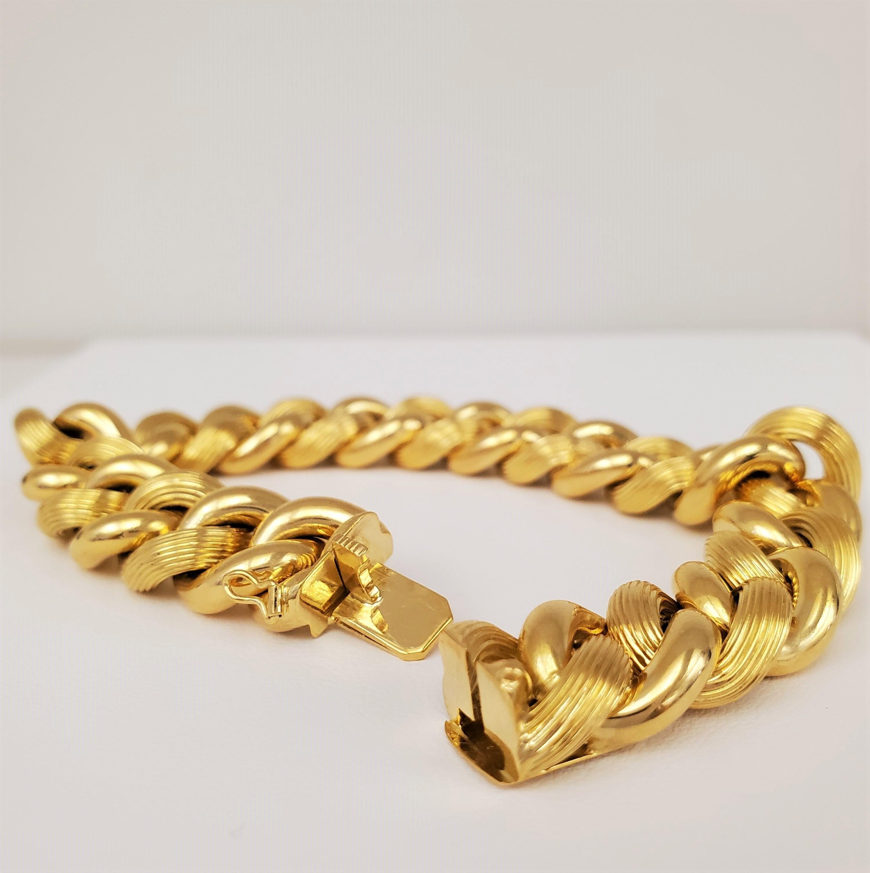 Women's Vintage Tiffany & Co. Gold Link Bracelet