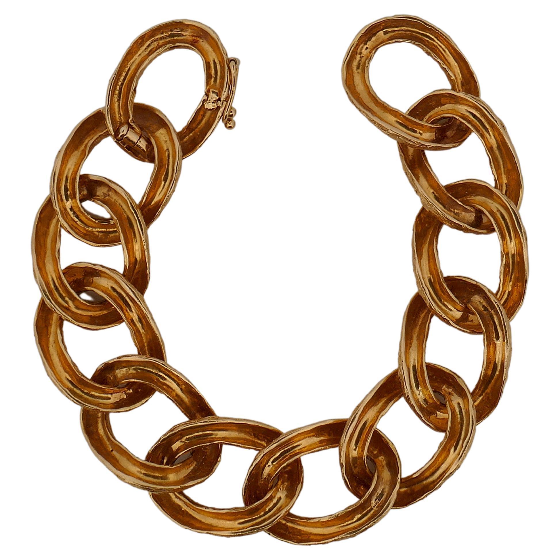 Women's or Men's Vintage Tiffany & Co. Gold Link Bracelet