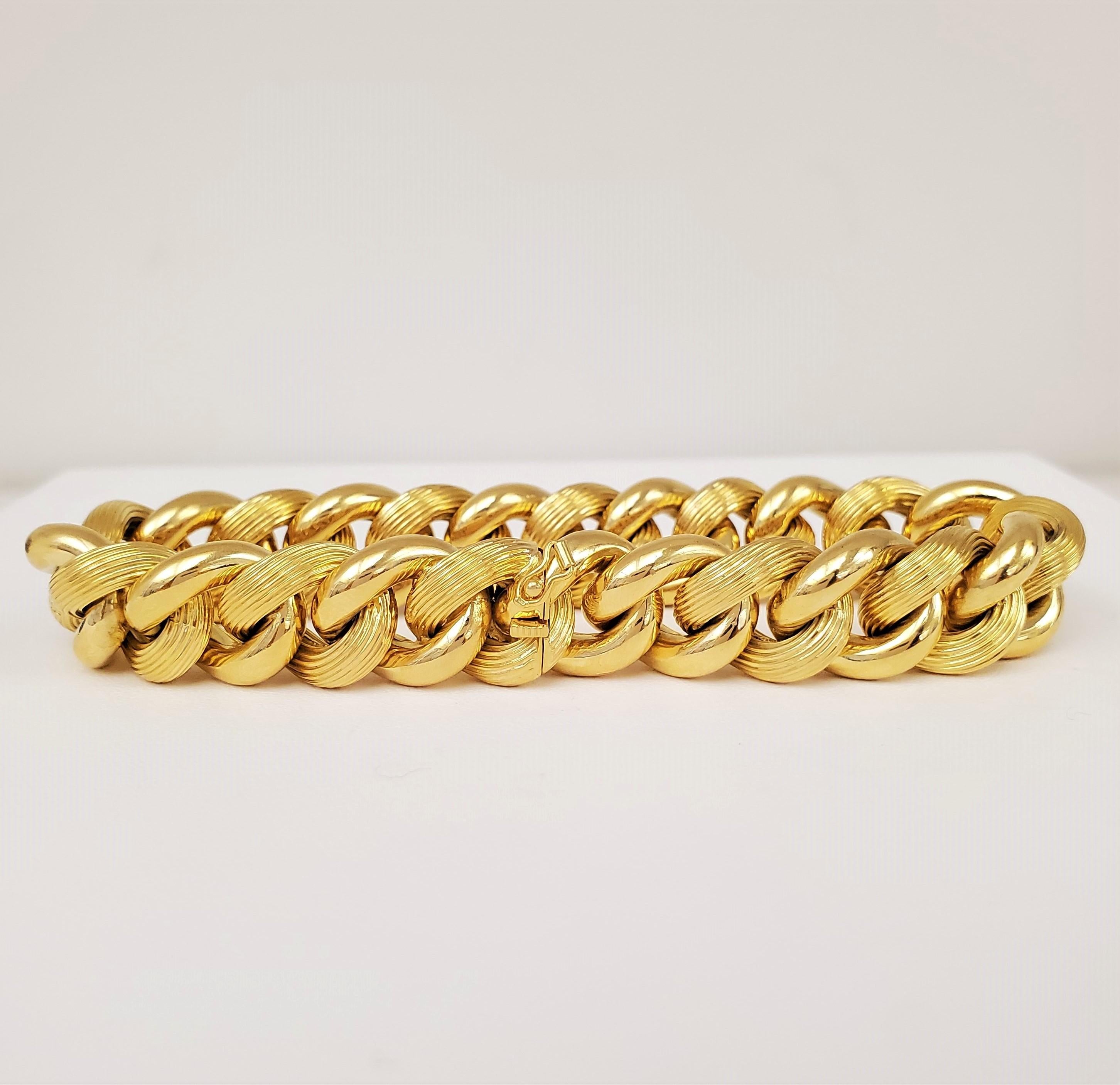 Vintage Tiffany & Co. Gold Link Bracelet 1