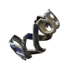 Vintage Tiffany & Co. Manchette Graffiti Love and Kisses