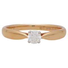 Vintage Tiffany & Co. Harmony Diamond Ring in Rose Gold and Platinum