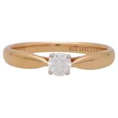 Weinlese Tiffany & Co. Harmony Diamantring aus Roségold und Platin