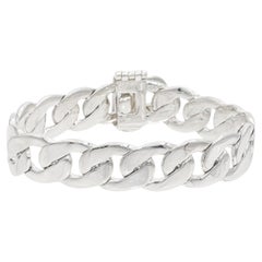 Vintage Tiffany 
Co. Heavy Sterling Silver Classic Curb Link Bracelet