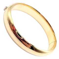 Vintage Tiffany & Co High Polish Yellow Gold Bangle Bracelet