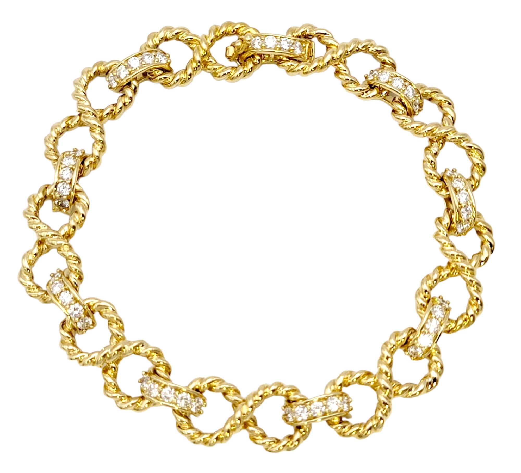 This incredible vintage Tiffany & Co. bracelet is a true embodiment of luxury and sophistication. Founded in 1837 in New York City, Tiffany & Co. is one of the world's most storied luxury design houses recognized globally for its innovative jewelry