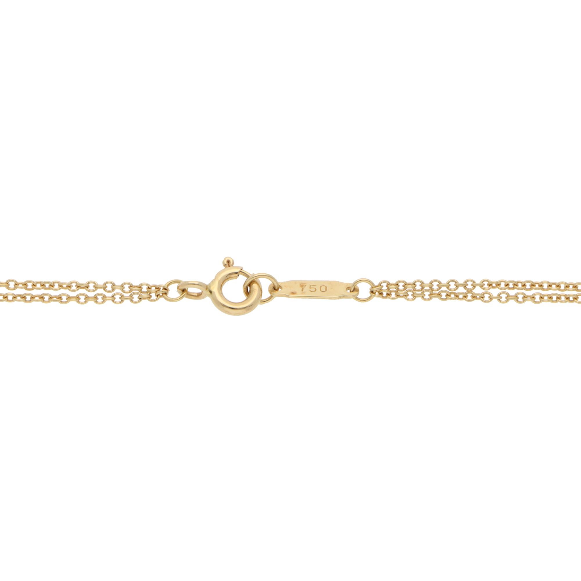 Vintage Tiffany & Co. Infinity Necklace in Yellow Gold In Excellent Condition In London, GB