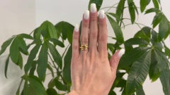 Vintage Tiffany & Co. Italian 18k Yellow Gold Biscayne Buckle Ring