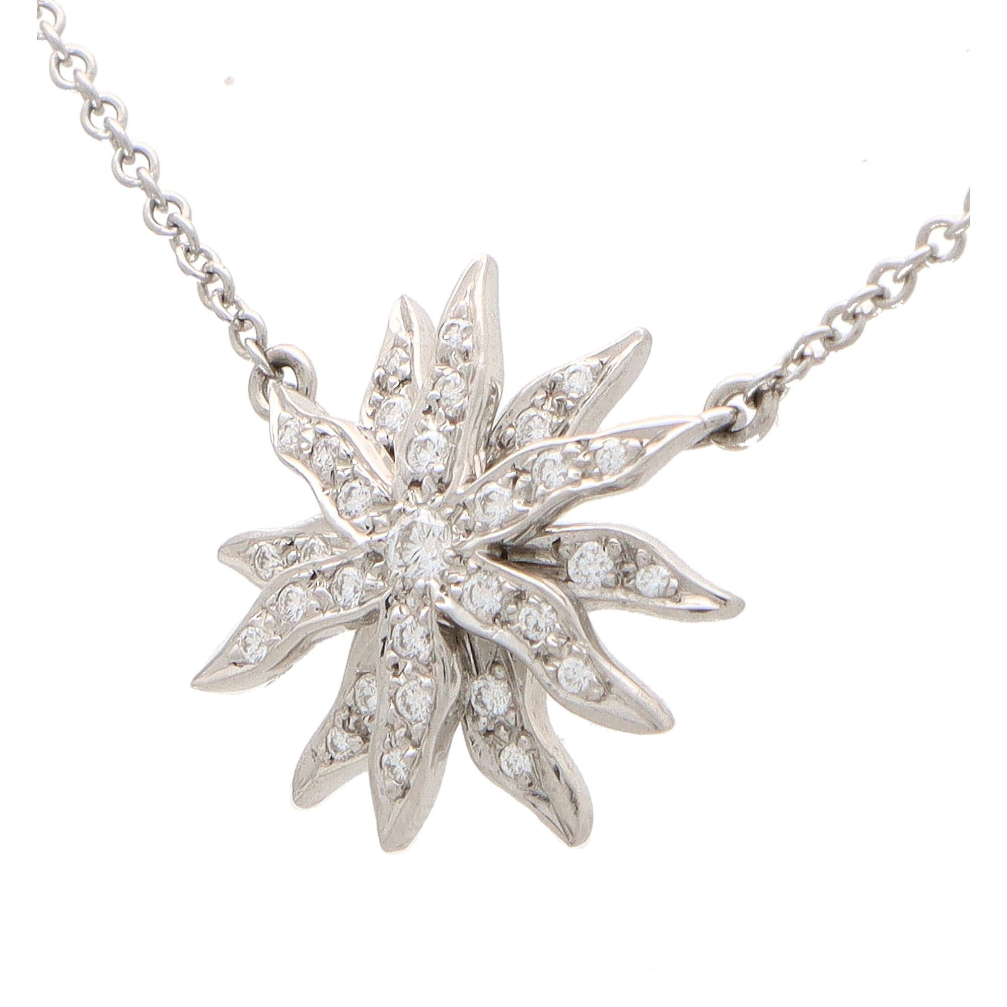 diamond snowflake necklace tiffany