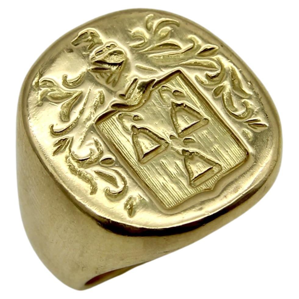 Weinlese Tiffany and Co. Larter and Sons 18K Gold Siegelring im Angebot bei 1stDibs