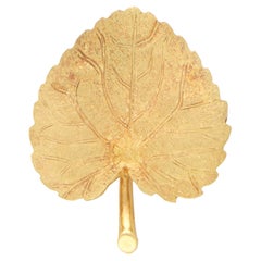 Vintage Tiffany & Co. Leaf Brooch Set in 18k Yellow Gold
