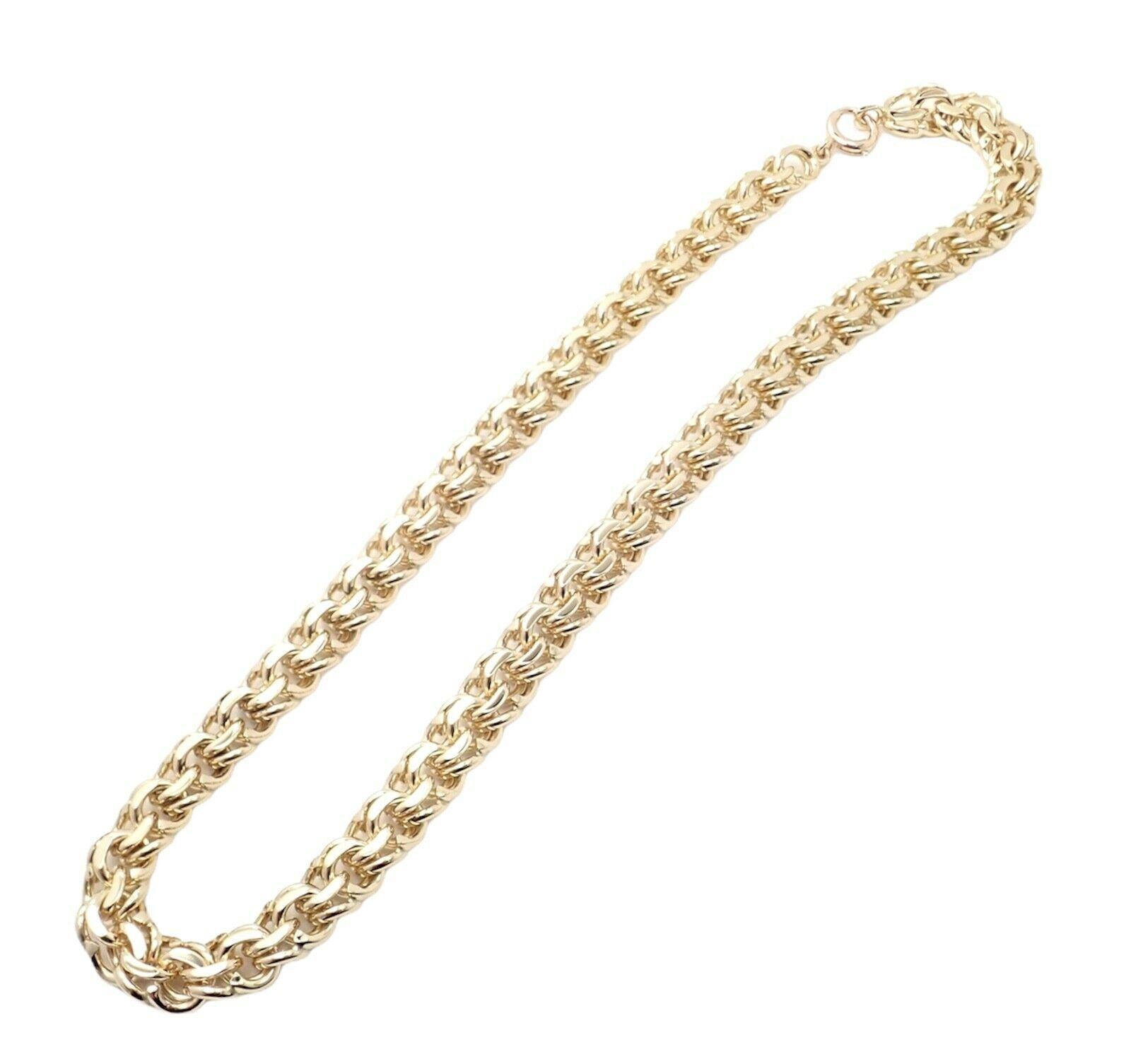 14k Yellow Gold Vintage Link Chain Necklace by Tiffany Co.
Details: 
Length: 16
