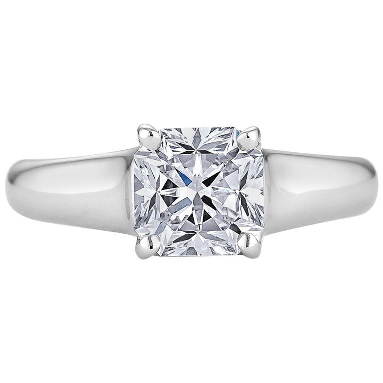 Vintage Tiffany and Co. Lucida Diamond Platinum Engagement ...