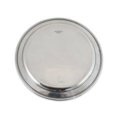 Vintage Tiffany & Co. Makers 925 Sterling Silver Flat Silverplate Dish