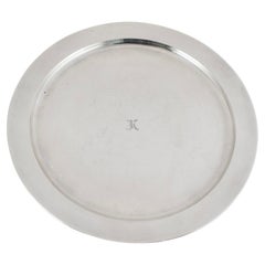 Vintage Tiffany & Co. Plato Plano de Plata de Ley 925 de los Fabricantes