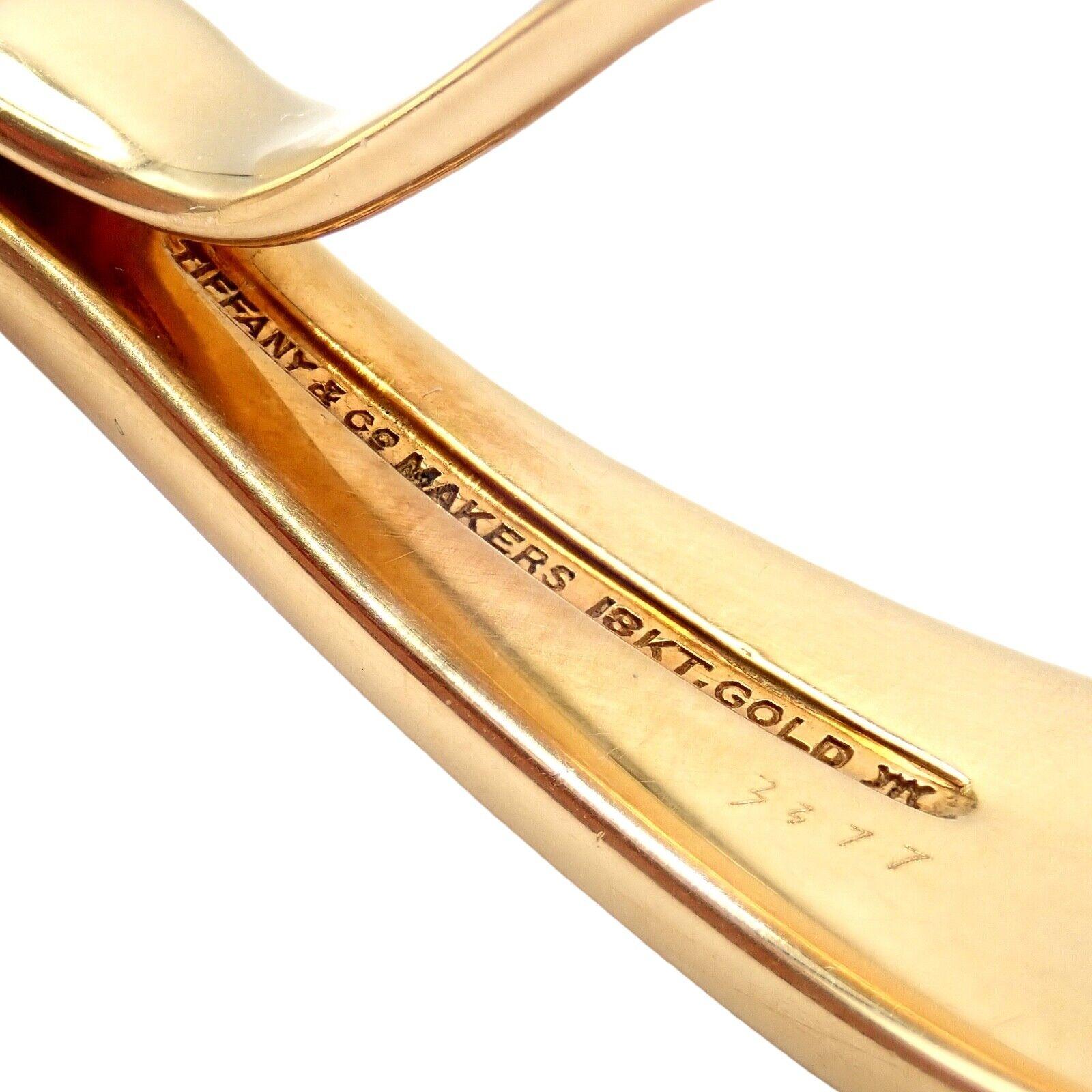 Vintage Tiffany & Co Makers Solid Yellow Gold Baby Spoon In Excellent Condition For Sale In Holland, PA