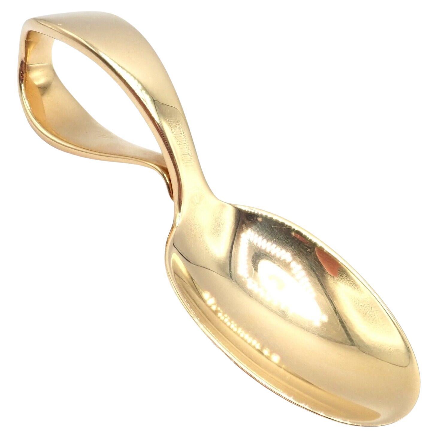 Vintage Tiffany & Co Makers Solid Yellow Gold Baby Löffel