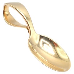 Vintage Tiffany & Co Makers Solid Yellow Gold Baby Löffel
