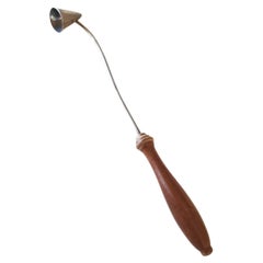 Vintage Tiffany & Co. Candle Snuffer Sterling Silver and Turned Wood