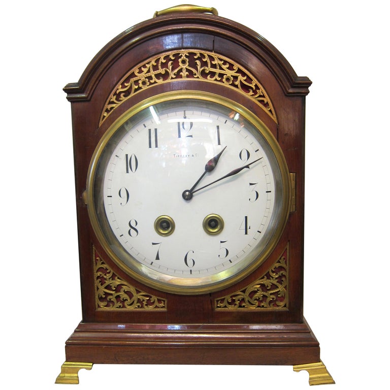 Vintage Tiffany and Co. Mantel Clock For Sale at 1stdibs