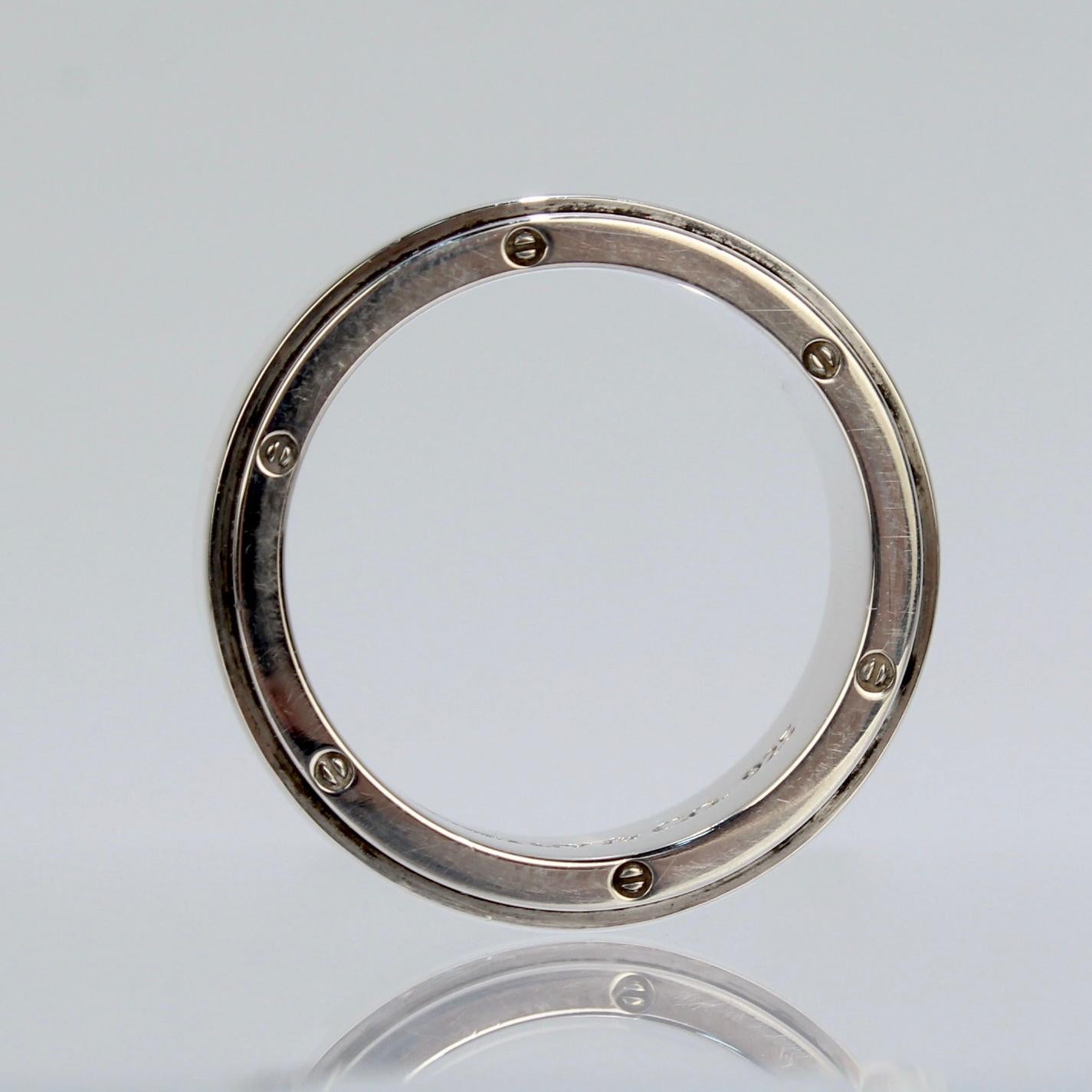 Women's or Men's Vintage Tiffany & Co. Metropolis Sterling Silver Men's Band Ring