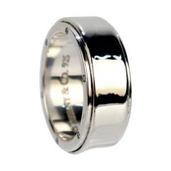 Vintage Tiffany & Co. Metropolis Sterling Silver Men's Band Ring