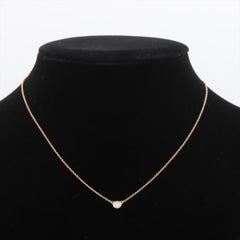 Vintage Tiffany Co Necklace Elsa Peretti Diamond by the Yard 0.14ct Solitaire 1P