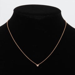 Vintage Tiffany Co Necklace. Elsa Peretti Diamond by the Yard Solitaire 1P