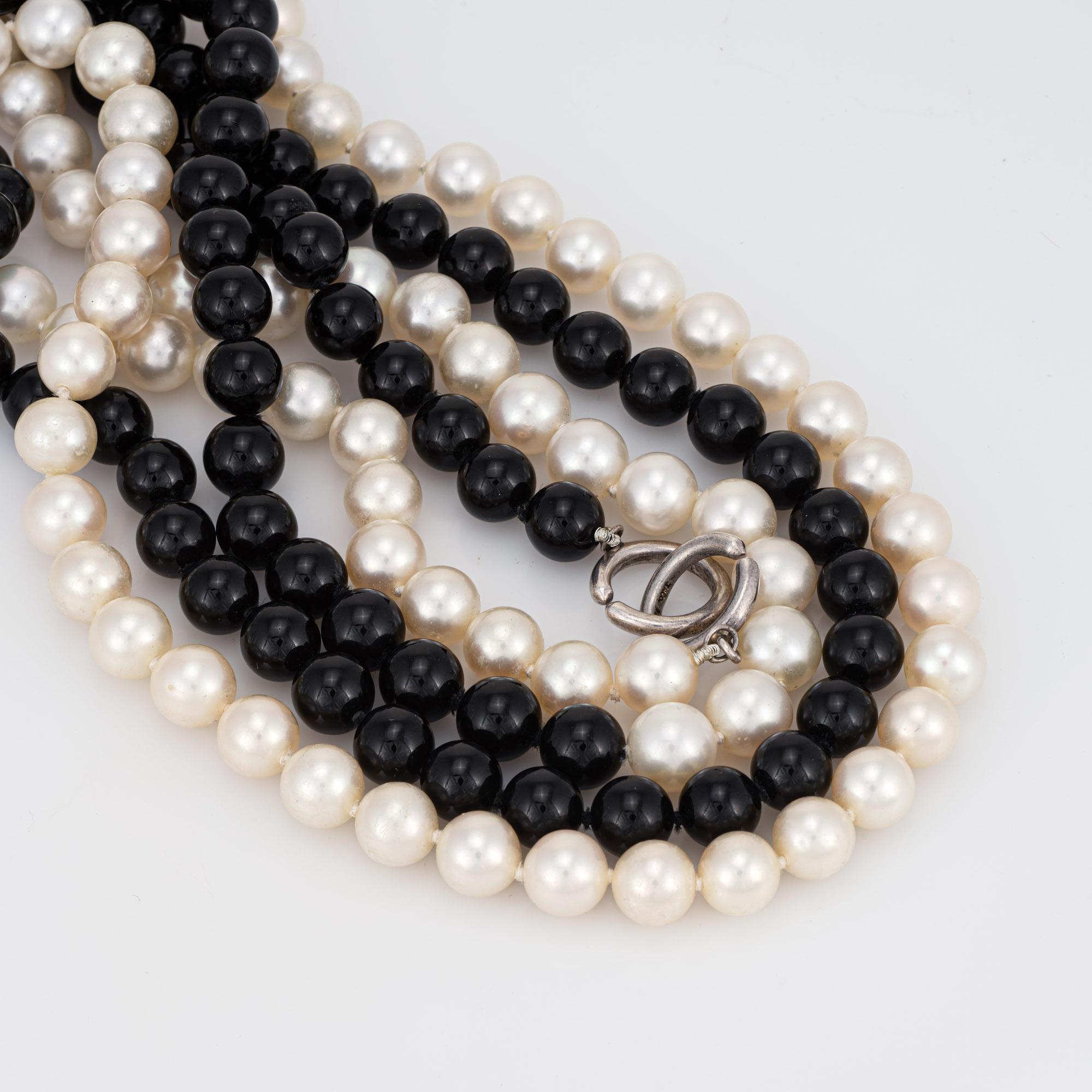 tiffany long pearl necklace