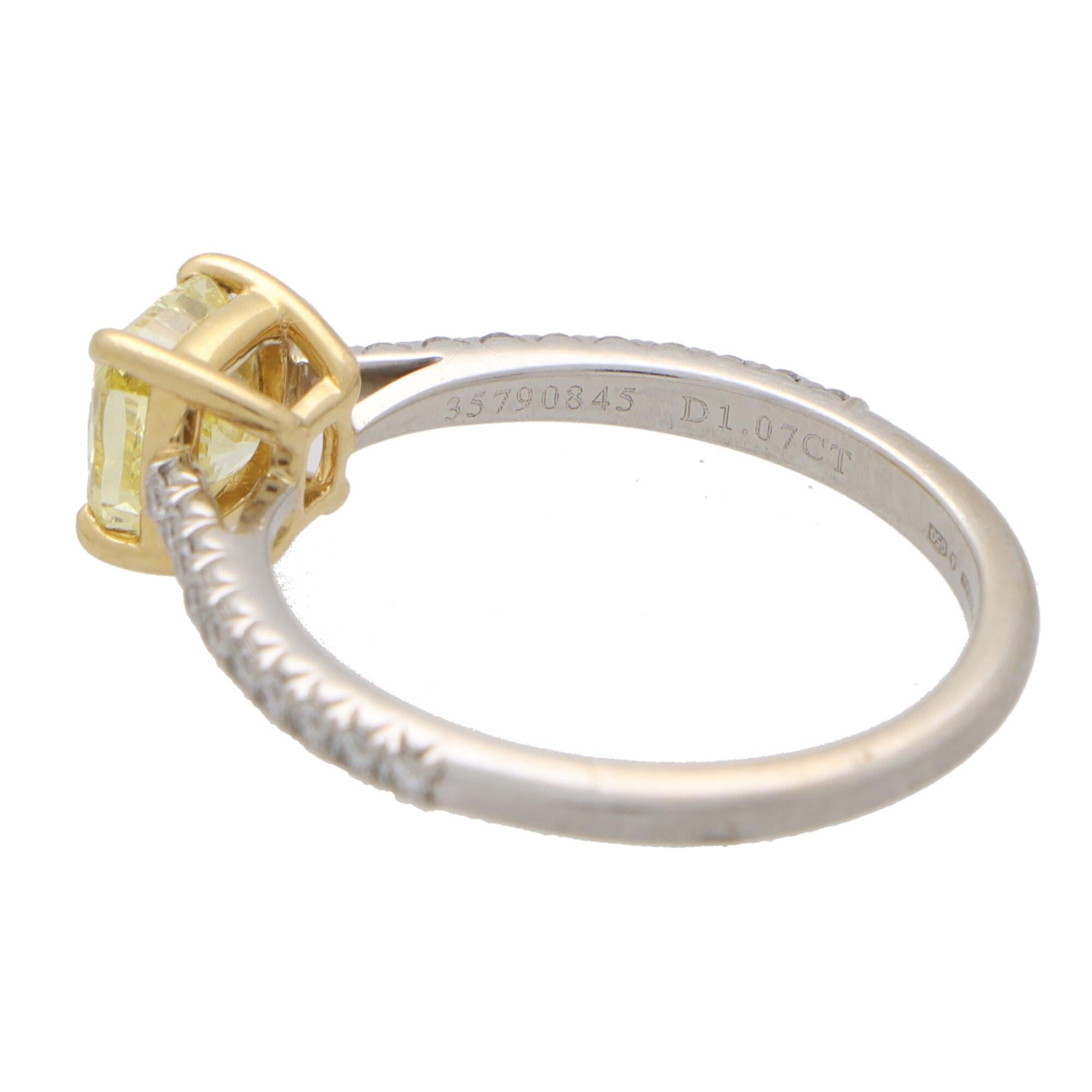 tiffany & co. yellow diamond engagement rings